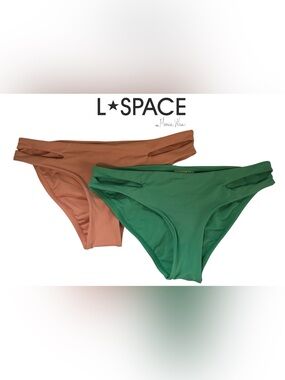 CUT OUT BIKINI BOTTOM BUNDLE WOMEN’S SWIM L SPACE